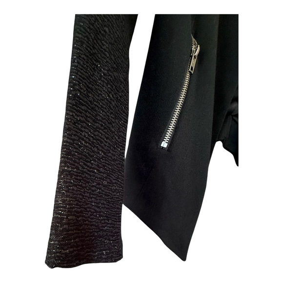 Women's BCBGeneration Black Asymmetric Blazer XS - Picture 2 of 12